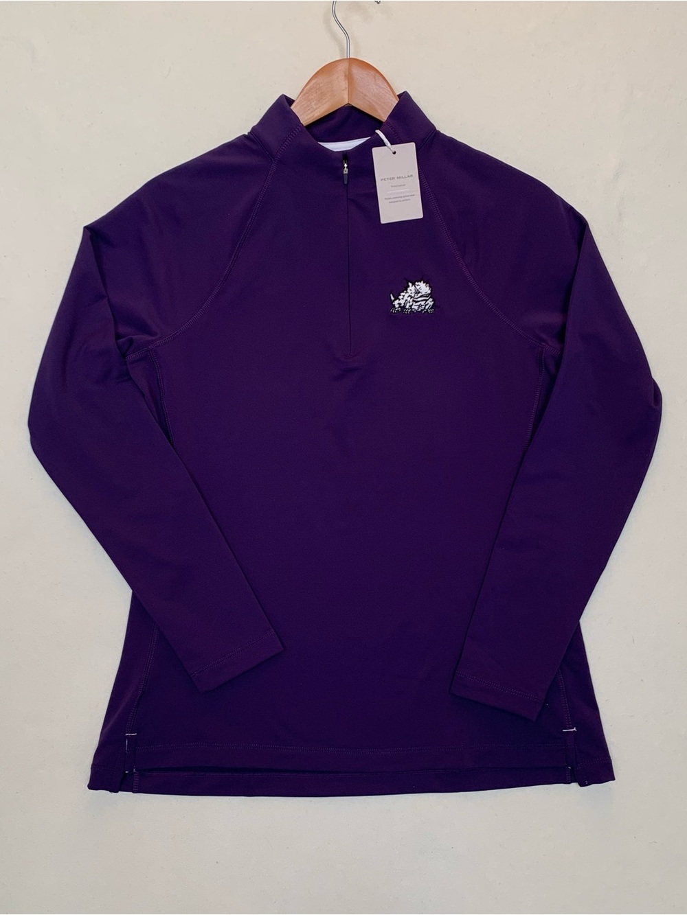 Peter Millar NWT TCU Horned Frogs Women’s M Perth Pullover Purple $175